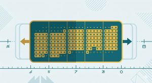 illustration of a rolling 5-year time window sliding along a calendar timeline