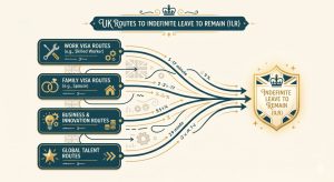 flowchart of UK routes